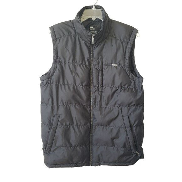 Empyre Mens Black Puffer Vest Full Zip Pockets XL Fall Winter Skater Y2K Zumiez - Picture 1 of 9